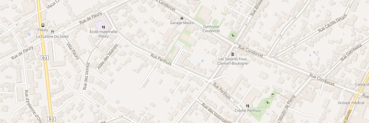 Plan du 52 Rue Perthuis à Clamart
