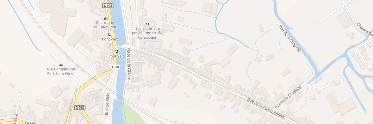 Plan du 38 Rue de la Poissonnerie à Saint-Omer