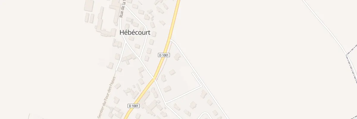 Plan du 5058 Rue de Paris à Hébécourt