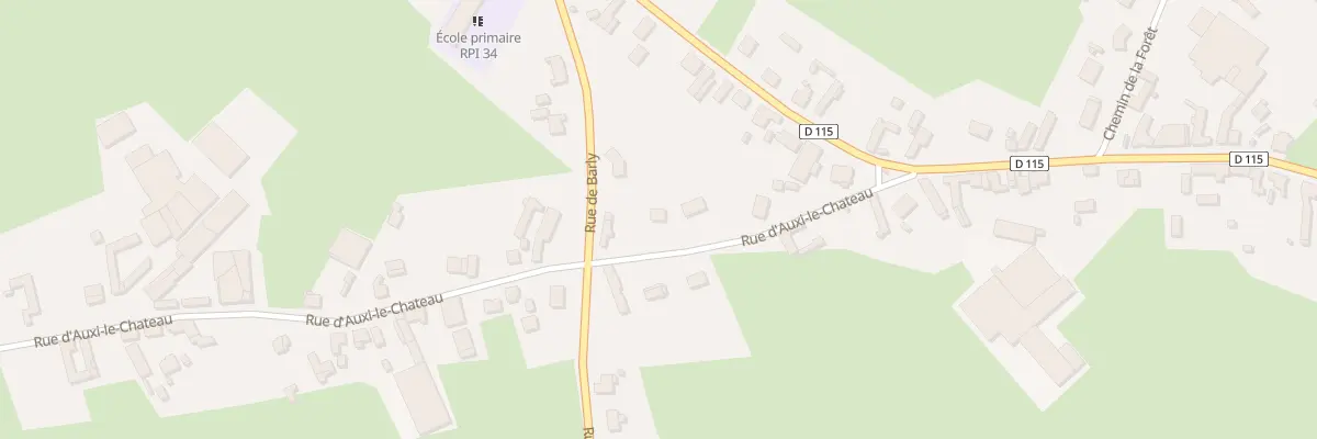 Plan du 16 Rue d’Auxi le Chateau à Bonnières