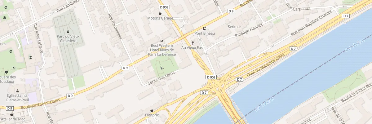 Plan du 76 Bd Saint-Denis à Courbevoie