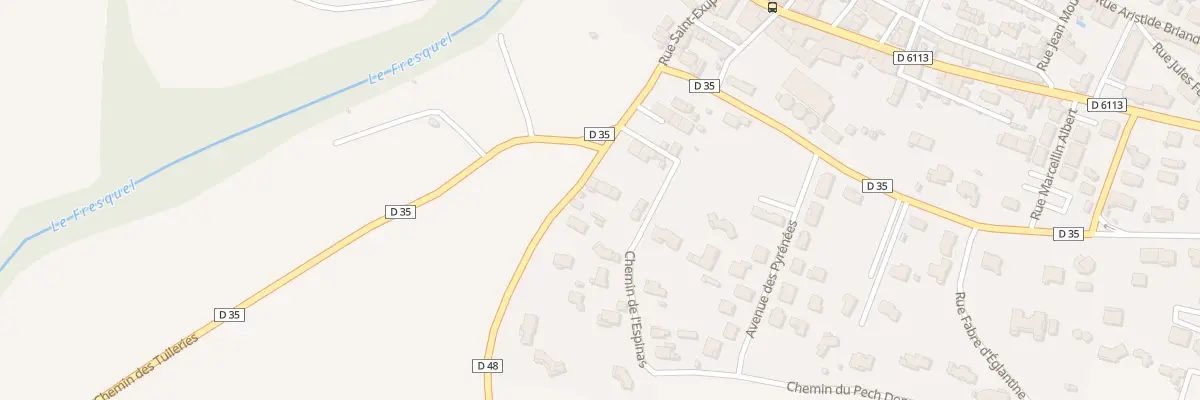 Plan du 2 Av de St Exupery à Pezens