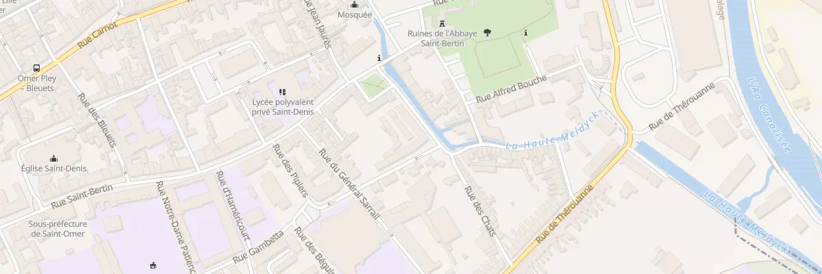 Plan du 52 Rue Gambetta à Saint-Omer