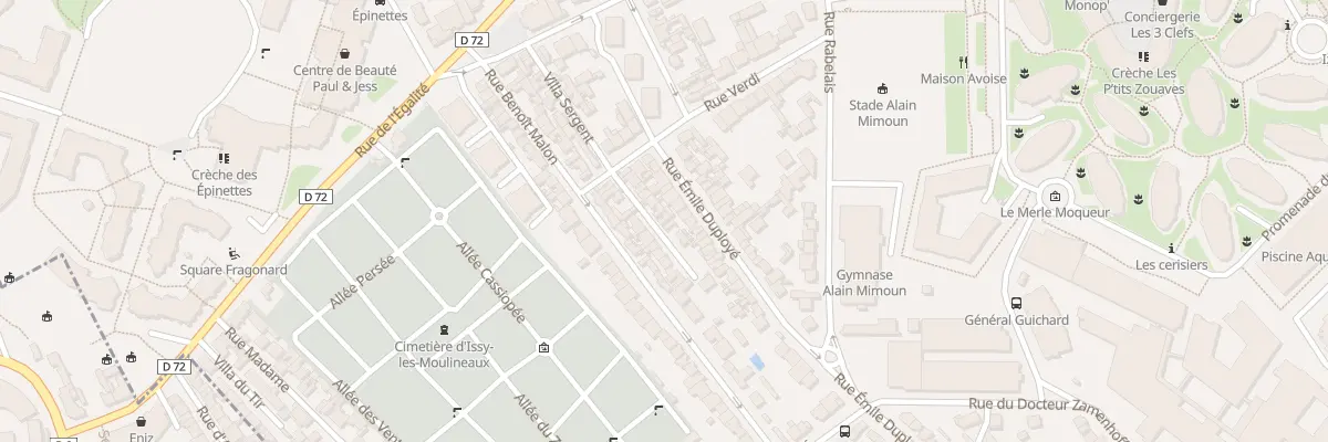 Plan du 19 Rue Sergent à Issy-les-Moulineaux