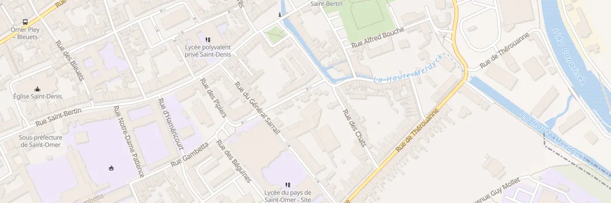 Plan du 105A Rue Gambetta à Saint-Omer