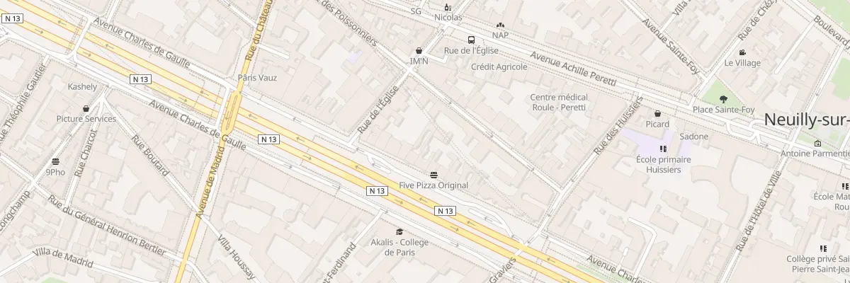 Plan du 150 Av Charles de Gaulle à Neuilly-sur-Seine