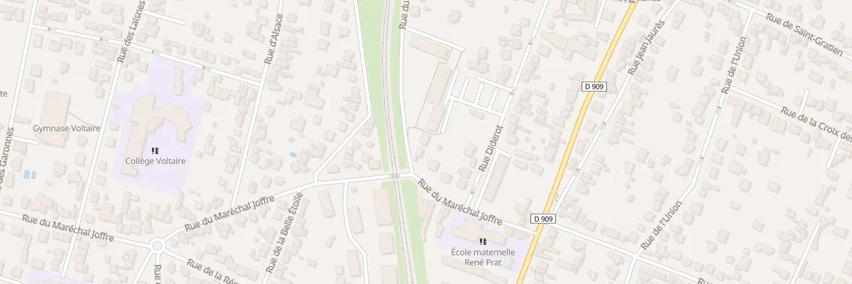 Plan du 75B Rue du Marechal Joffre à Sannois