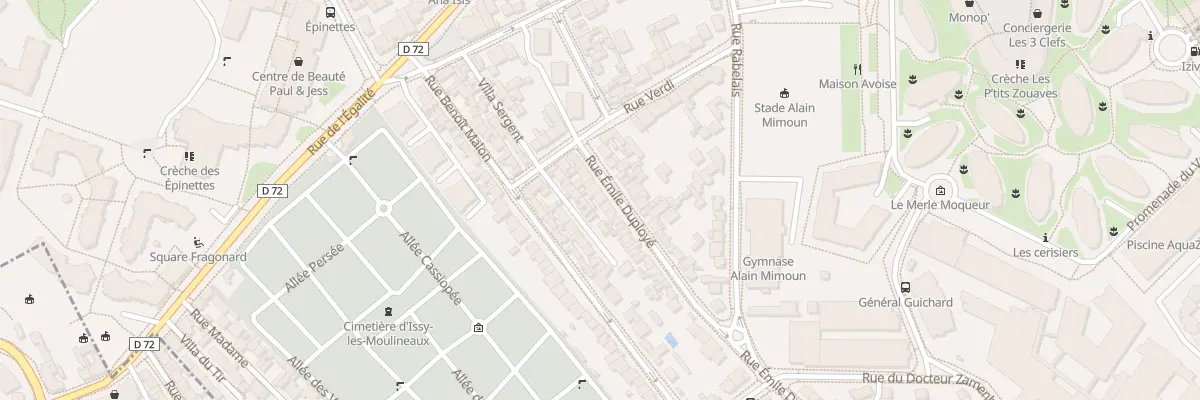 Plan du 28 Rue Emile Duployé à Issy-les-Moulineaux