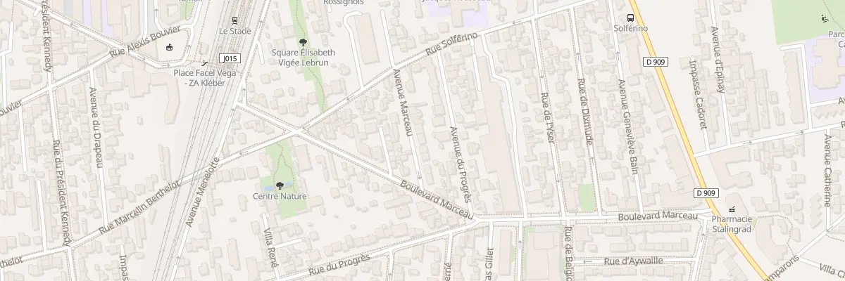 Plan du 7 Av Marceau à Colombes