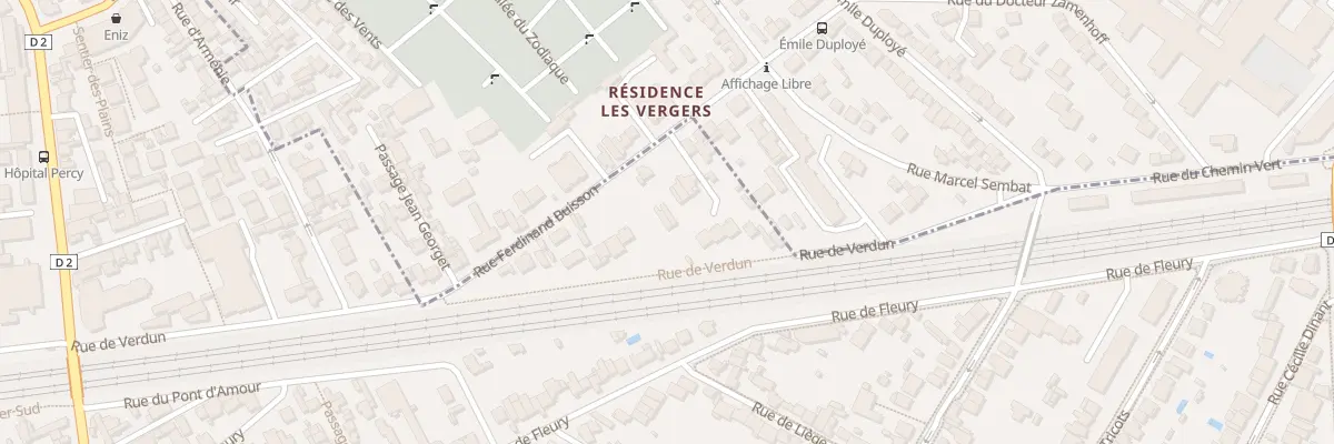 Plan du 20 Rue de Verdun à Clamart