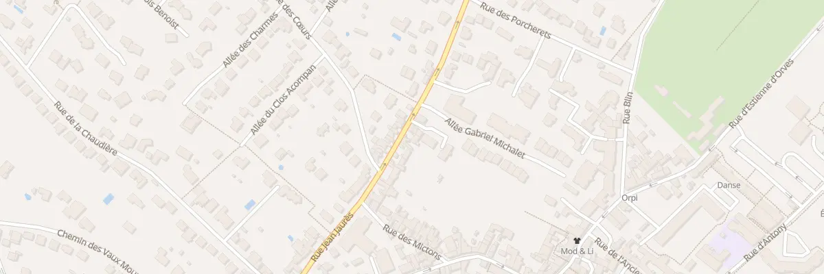 Plan du 28 Rue Jean Jaurès à Verrières-le-Buisson