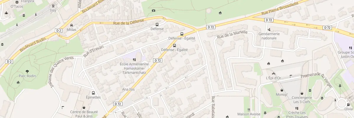 Plan du 16 Rue Tolstoï à Issy-les-Moulineaux