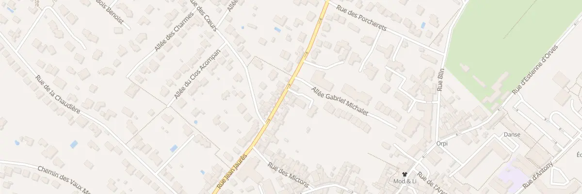 Plan du 30 Rue Jean Jaurès à Verrières-le-Buisson