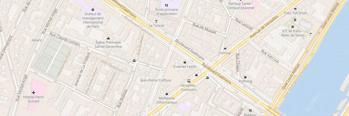 Plan du 31 Bd Exelmans à Paris 16e Arrondissement