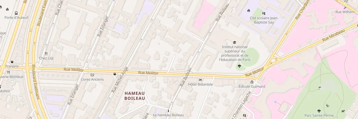 Plan du 6 Vla Boileau à Paris 16e Arrondissement