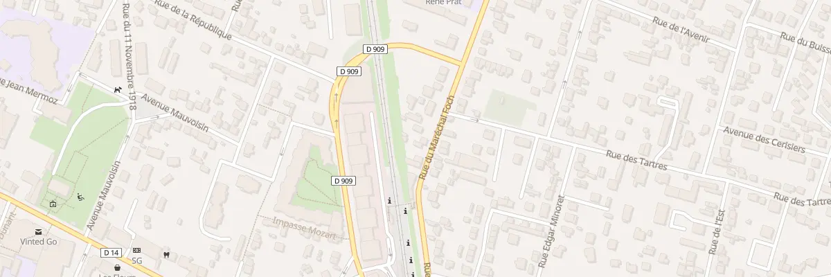 Plan du 5 Rue du Marechal Foch à Sannois