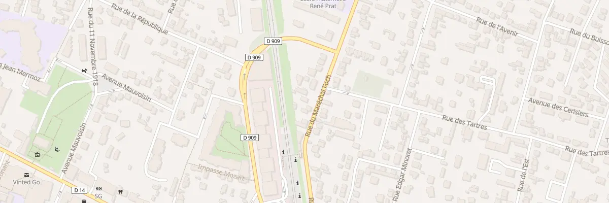 Plan du 7 Rue du Marechal Foch à Sannois