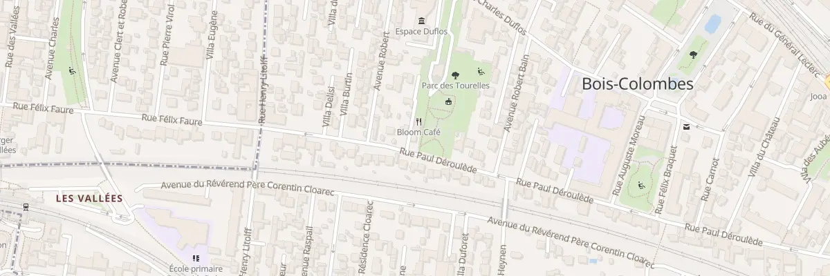 Plan du 100 Rue Paul Déroulède à Bois-Colombes