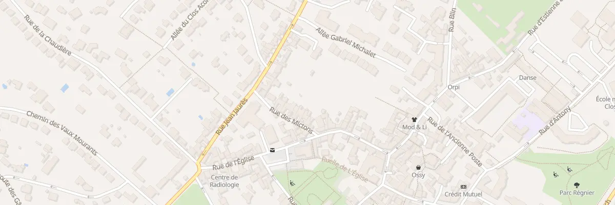 Plan du 8 Rue des Mictons à Verrières-le-Buisson