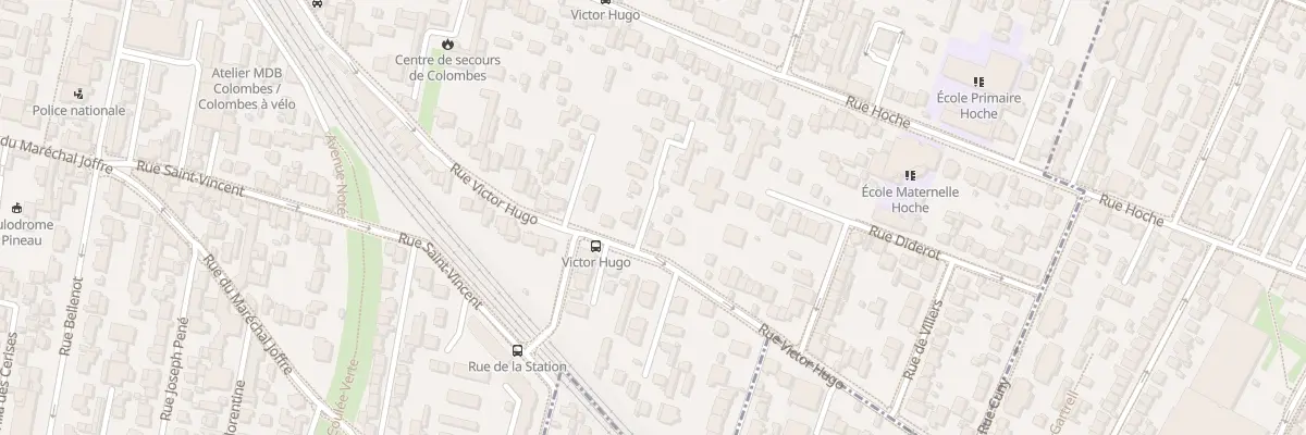 Plan du 89 Rue Victor Hugo à Colombes