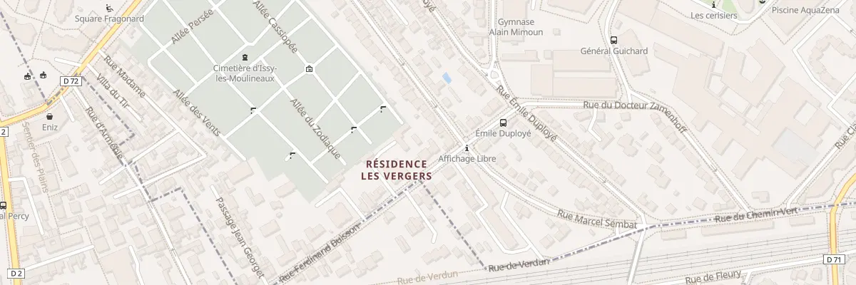 Plan du 16 Rue Ferdinand Buisson à Issy-les-Moulineaux