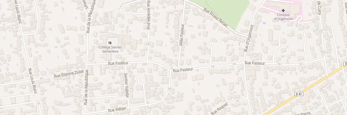 Plan du 33 Rue Pasteur à Argenteuil