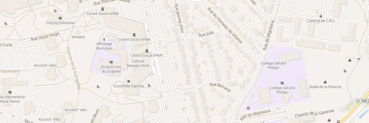 Plan du 59 Rue Jeanne d’Arc à Massy