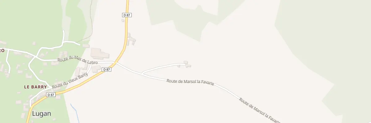 Plan du 5067 Le Puech à Lugan