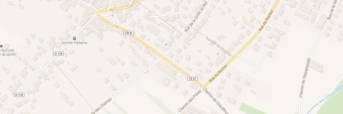 Plan du 61 Rue de la Grille au Roi à Saulx-les-Chartreux