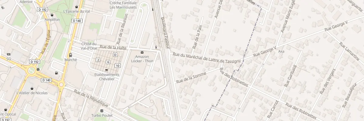 Plan du 48 Rue Mal de Lattre de Tassigny à Ermont