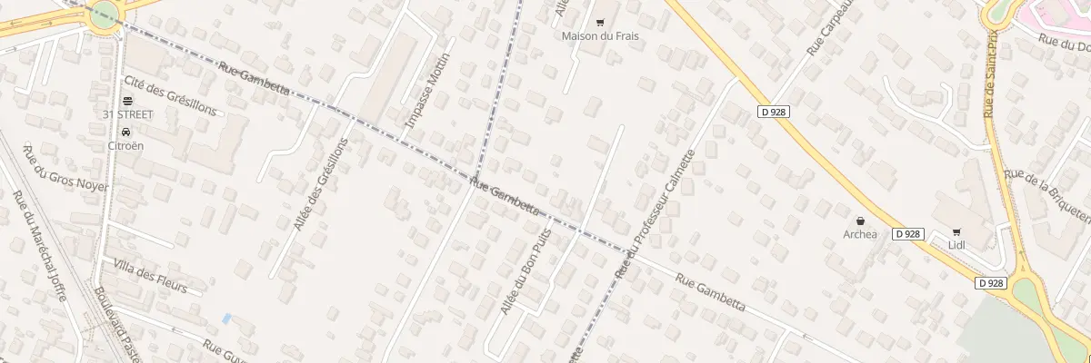 Plan du 60 Rue Gambetta à Eaubonne