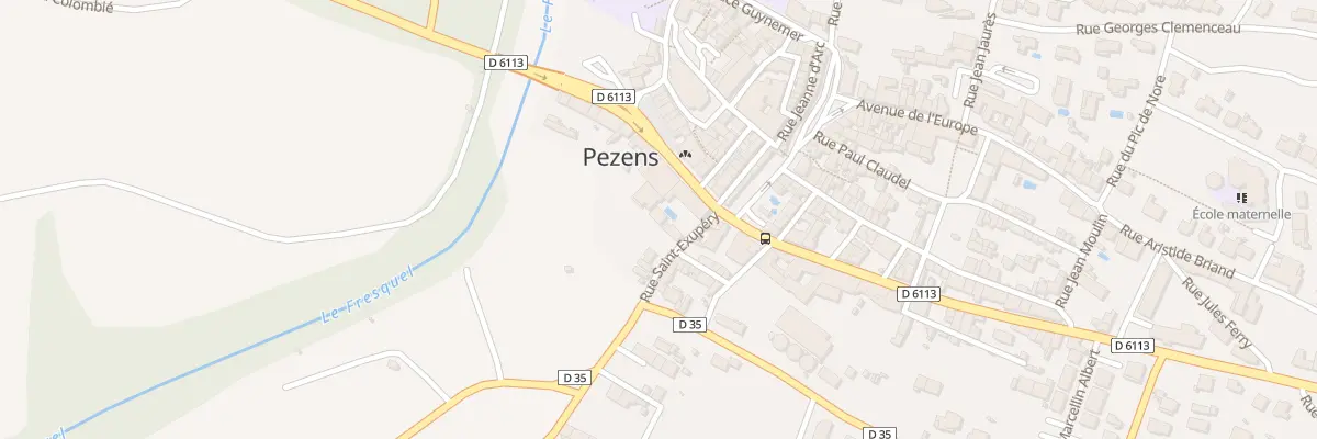 Plan du 1 Av de St Exupery à Pezens