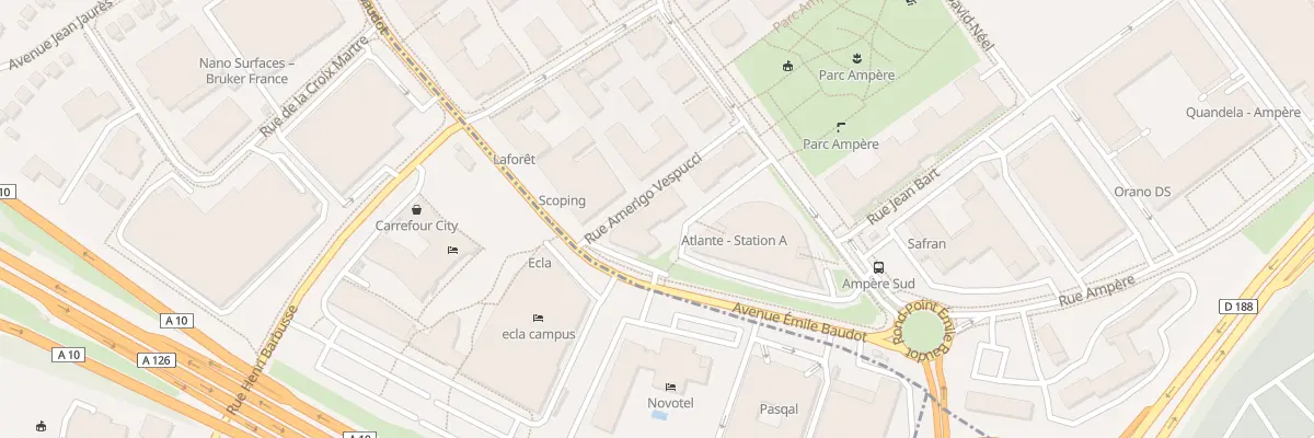 Plan du 3 Rue Amerigo Vespucci à Massy