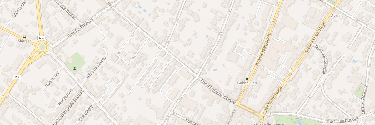Plan du 16 Rue d’Estienne d’Orves à Clamart