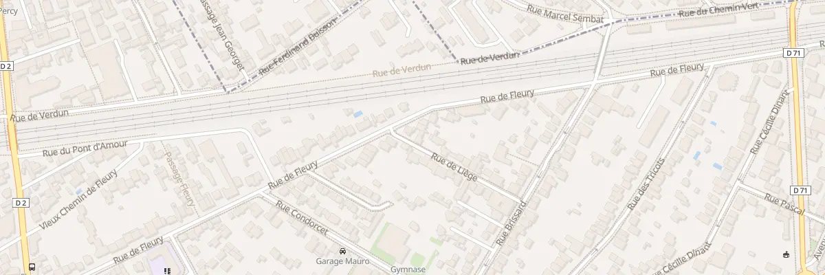 Plan du 55 Rue de Fleury à Clamart
