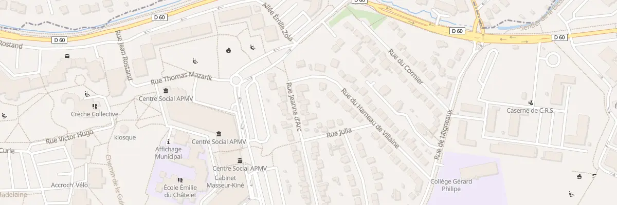 Plan du 88 Rue Jeanne d’Arc à Massy