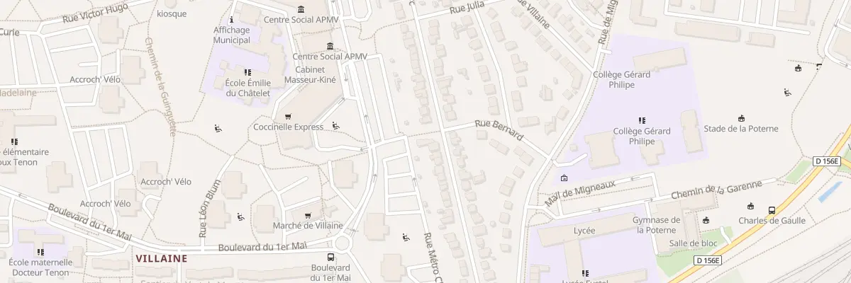 Plan du 45 Rue Jeanne d’Arc à Massy