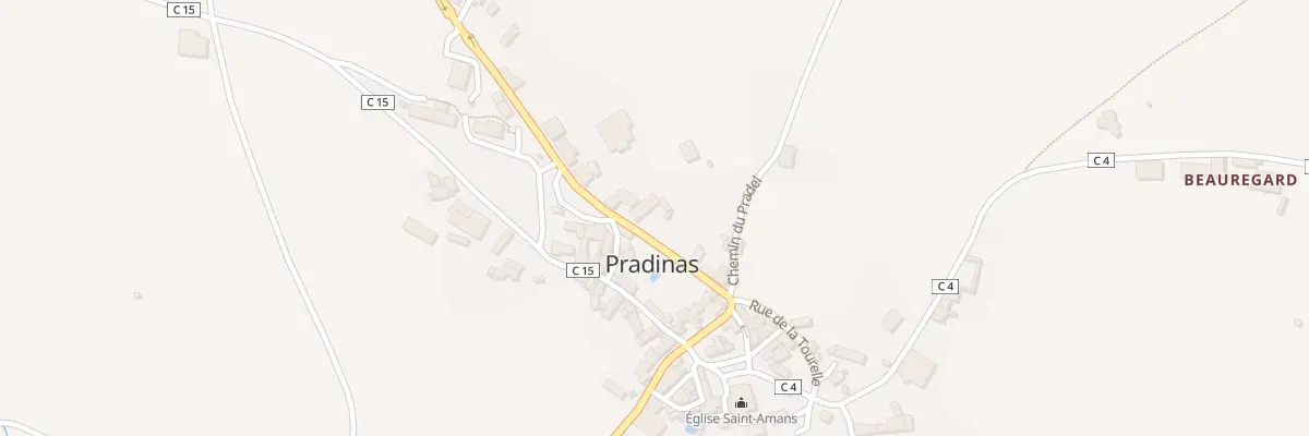 Plan du 148 Rte de Pradinas à Pradinas