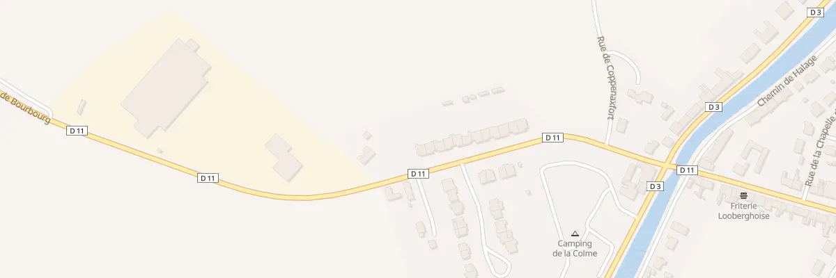 Plan du 1 Rte de Bourbourg à Looberghe