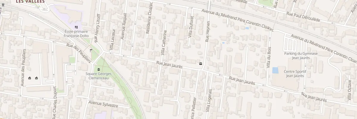 Plan du 80T Rue Jean Jaurès à Bois-Colombes