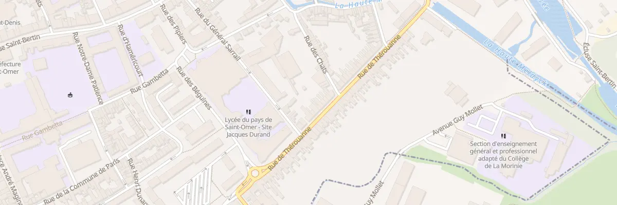 Plan du 42B Rue de Thérouanne à Saint-Omer