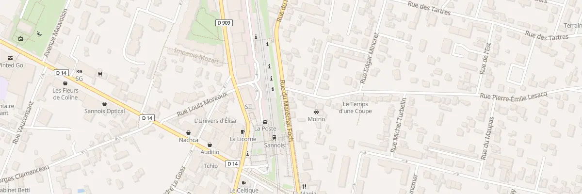 Plan du 18 Rue du Marechal Foch à Sannois
