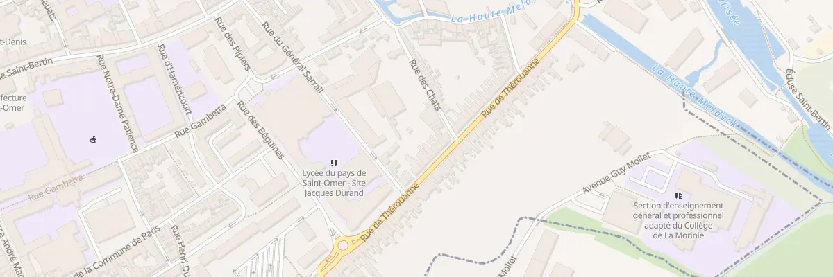 Plan du 46 Rue de Thérouanne à Saint-Omer