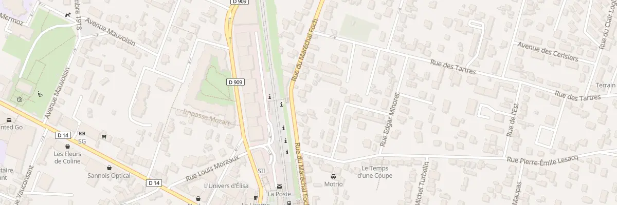 Plan du 34 Rue du Marechal Foch à Sannois