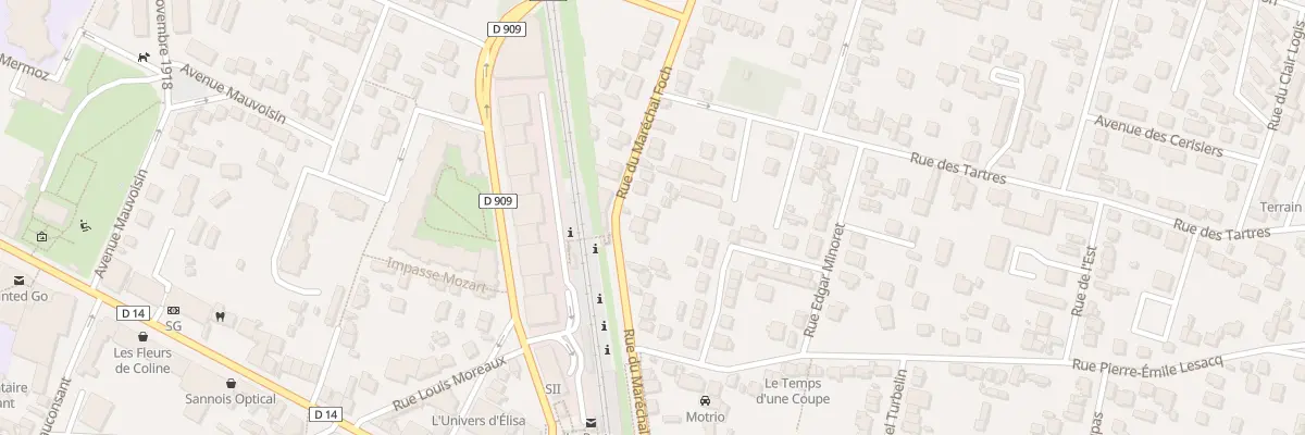 Plan du 40 Rue du Marechal Foch à Sannois