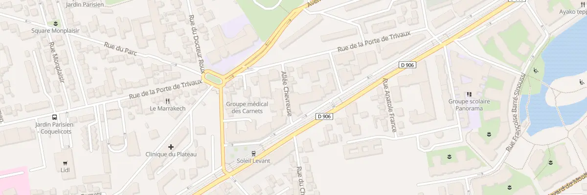 Plan du 106 Av du Gal de Gaulle à Clamart