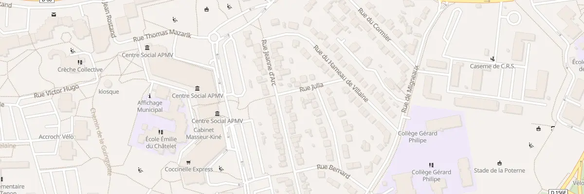Plan du 74 Rue Jeanne d’Arc à Massy