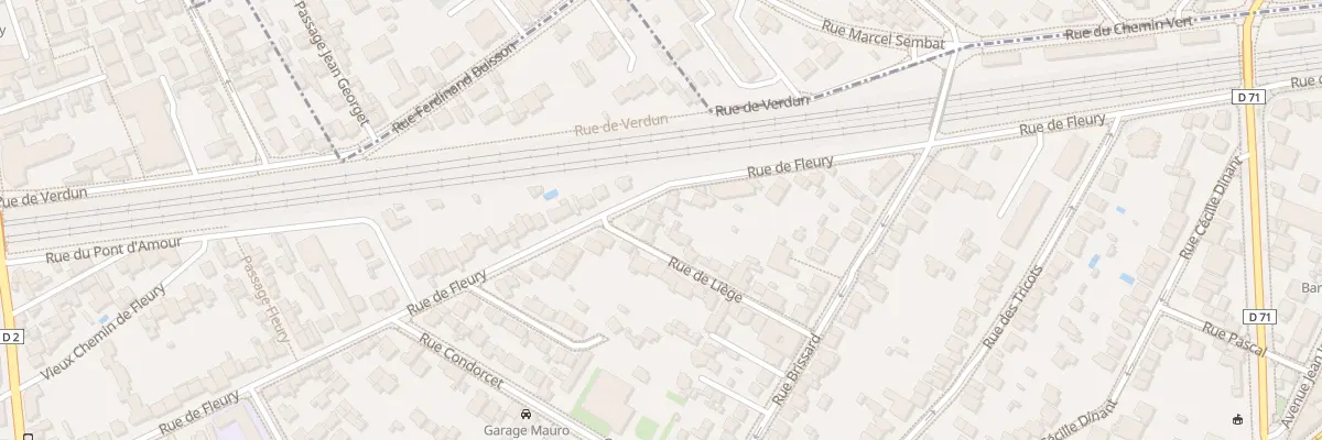 Plan du 53B Rue de Fleury à Clamart