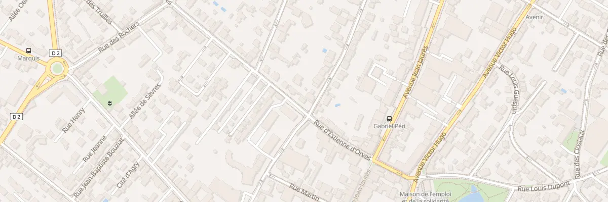 Plan du 14 Rue d’Estienne d’Orves à Clamart