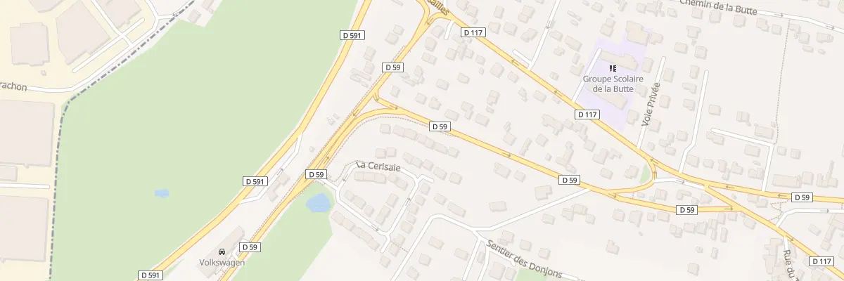 Plan du 15B Rte de Villebon à Champlan